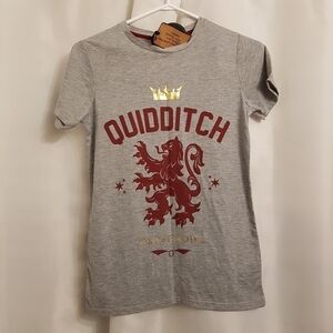 Primark Harry Potter women's size xs or 0 gray Quidditch shirt New